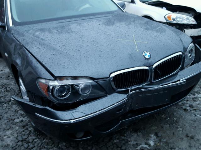 WBAHN83557DT65154 - 2007 BMW 750 GRAY photo 9