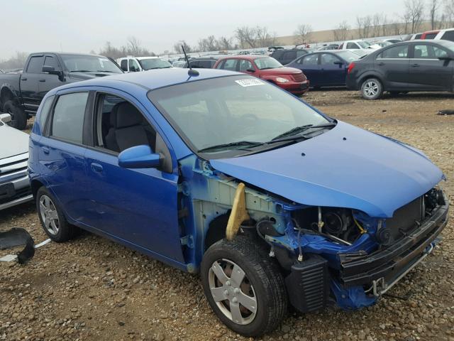 KL1TD6DE4AB125977 - 2010 CHEVROLET AVEO LS BLUE photo 1