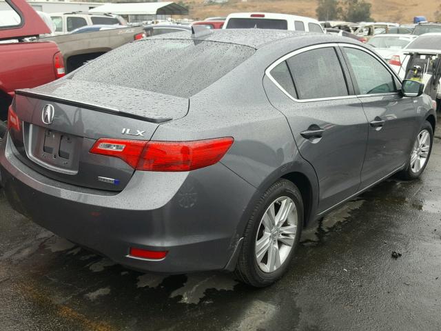 19VDE3F74DE300042 - 2013 ACURA ILX HYBRID GRAY photo 4