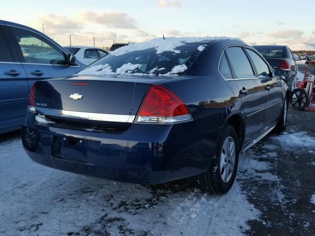 2G1WA5EN1A1116038 - 2010 CHEVROLET IMPALA LS BLUE photo 4