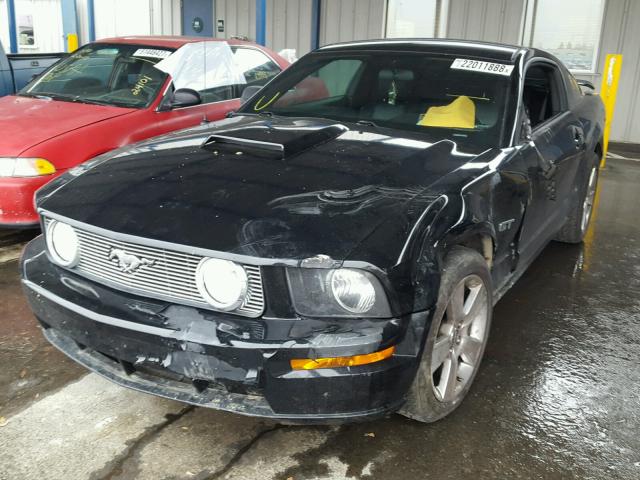 1ZVHT82H175216641 - 2007 FORD MUSTANG GT BLACK photo 2