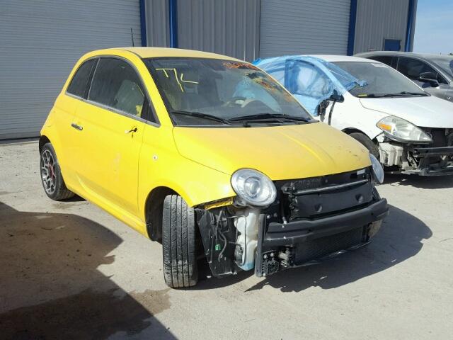 3C3CFFBR0ET288692 - 2014 FIAT 500 SPORT YELLOW photo 1