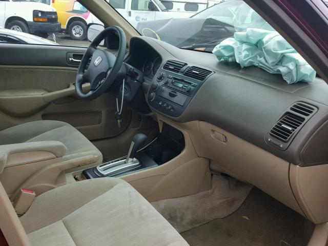 2HGES26703H511905 - 2003 HONDA CIVIC EX 栗色 照片 5