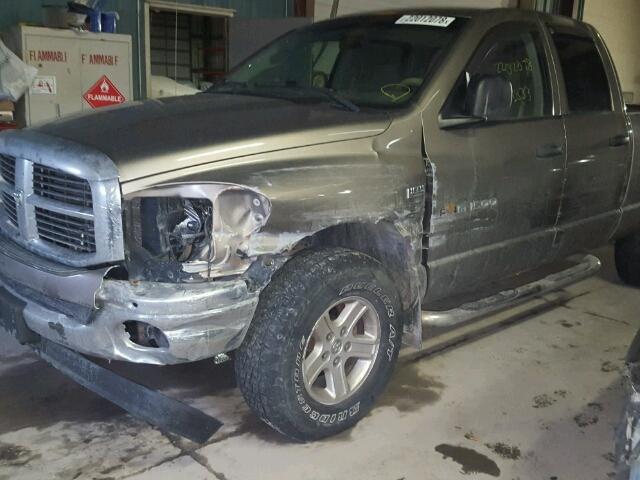 1D7HU18206S572952 - 2006 DODGE RAM 1500 S TAN photo 9