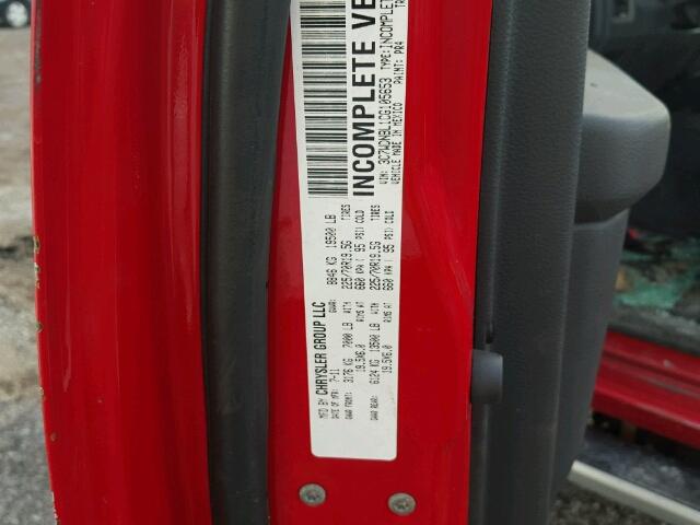 3C7WDNBL1CG105653 - 2012 DODGE RAM 5500 S RED photo 10