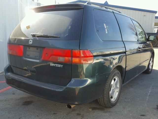 2HKRL18601H554009 - 2001 HONDA ODYSSEY EX GREEN photo 4