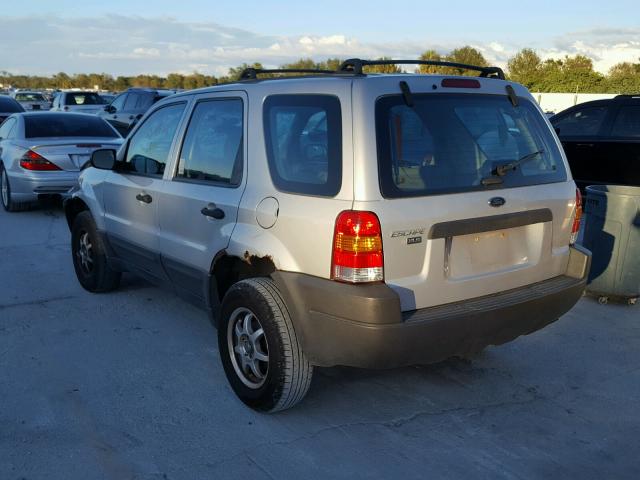 1FMYU02183KA51702 - 2003 FORD ESCAPE XLS SILVER photo 3