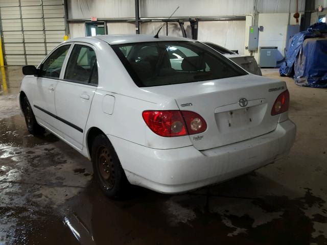 JTDBR32E670129136 - 2007 TOYOTA COROLLA CE WHITE photo 3