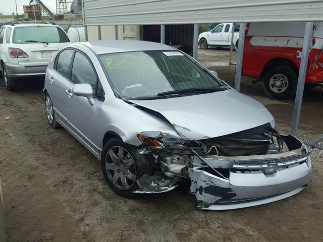 1HGFA16578L078769 - 2008 HONDA CIVIC LX SILVER photo 1