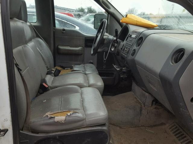 1FTRF12W57KB84475 - 2007 FORD F150 WHITE photo 5