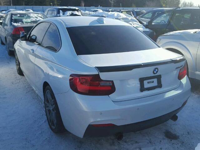 WBA2G1C38HV639402 - 2017 BMW M240I WHITE photo 3