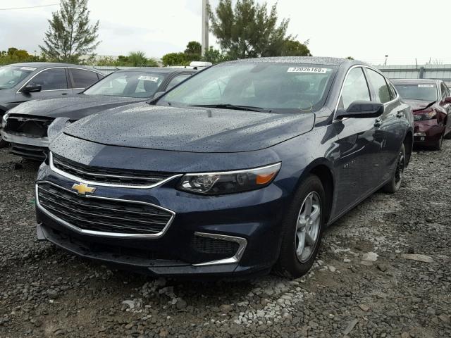 1G1ZB5ST5HF279498 - 2017 CHEVROLET MALIBU LS BLUE photo 2