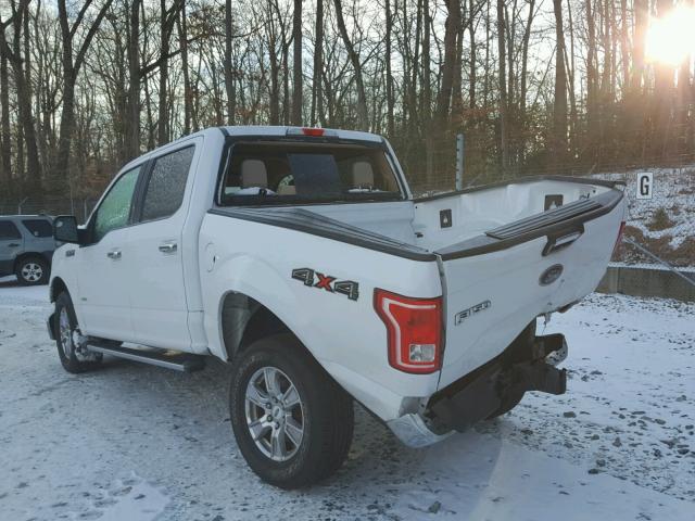 1FTEW1EP8FFB28279 - 2015 FORD F150 SUPER WHITE photo 3