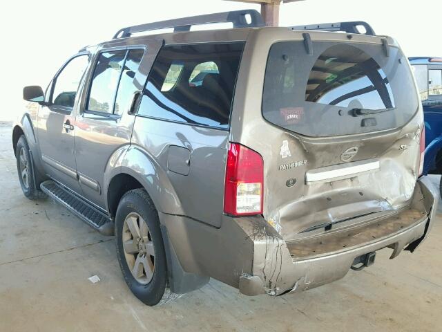 5N1AR18U69C616090 - 2009 NISSAN PATHFINDER BROWN photo 3