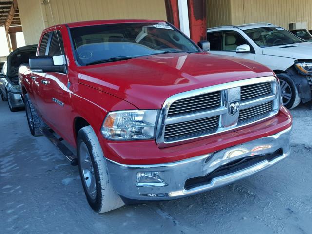 1D7RB1GP4BS505000 - 2011 DODGE RAM 1500 RED photo 1