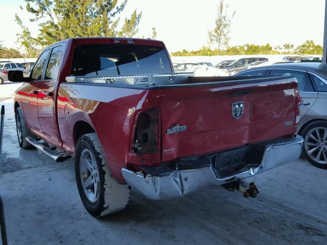 1D7RB1GP4BS505000 - 2011 DODGE RAM 1500 RED photo 3