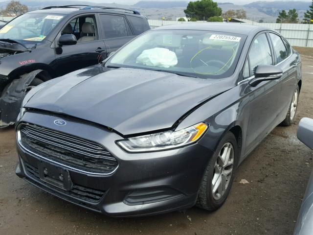 3FA6P0HD3GR226272 - 2016 FORD FUSION SE CHARCOAL photo 2