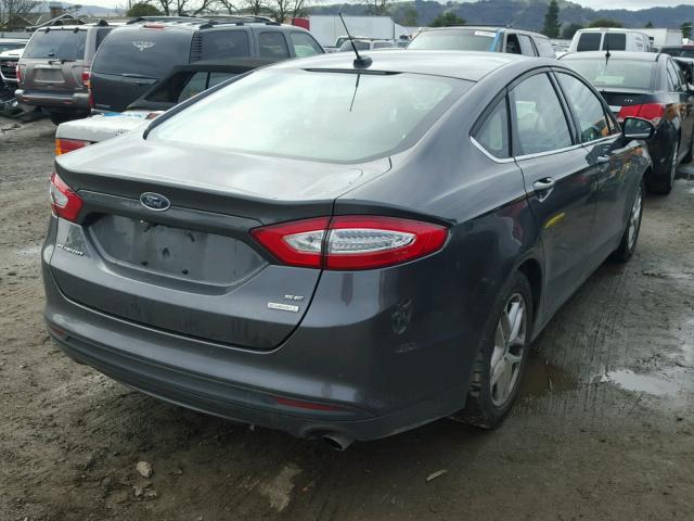 3FA6P0HD3GR226272 - 2016 FORD FUSION SE CHARCOAL photo 4