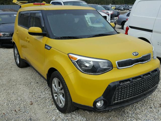 KNDJP3A50G7280225 - 2016 KIA SOUL + YELLOW photo 1