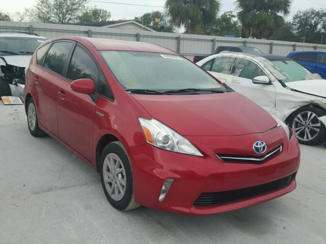 JTDZN3EU2C3176198 - 2012 TOYOTA PRIUS V RED photo 1