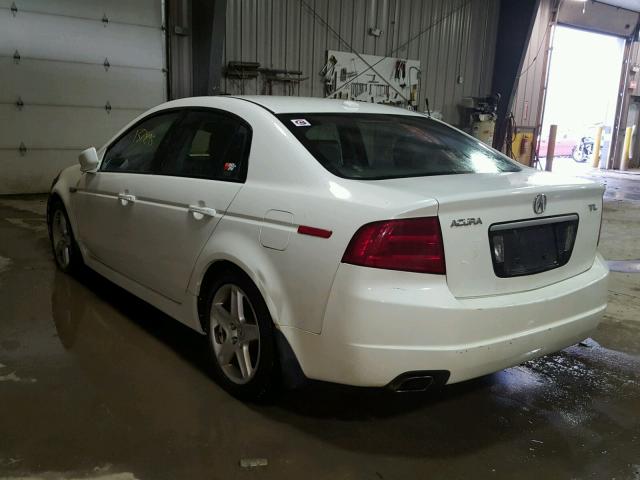 19UUA66206A069527 - 2006 ACURA 3.2TL WHITE photo 3