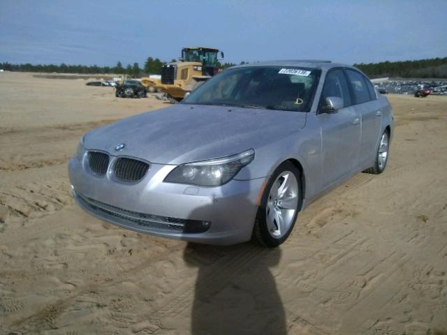 WBANU53578CT14105 - 2008 BMW 528 I SILVER photo 2