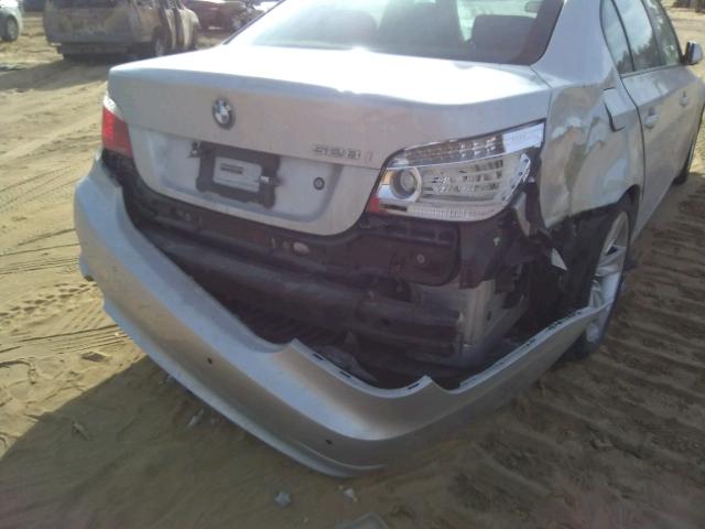 WBANU53578CT14105 - 2008 BMW 528 I SILVER photo 9