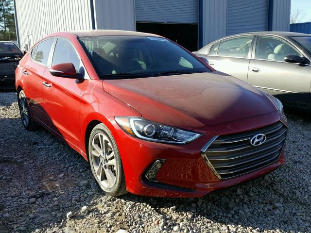 5NPD84LF0HH007823 - 2017 HYUNDAI ELANTRA SE RED photo 1