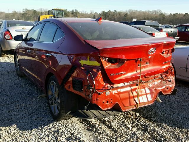 5NPD84LF0HH007823 - 2017 HYUNDAI ELANTRA SE RED photo 3