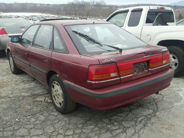 JM1GD2449L1810723 - 1990 MAZDA 626 GT MAROON photo 3