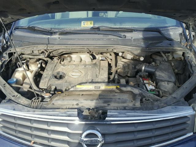 5N1BV28U17N129015 - 2007 NISSAN QUEST S BLUE photo 7