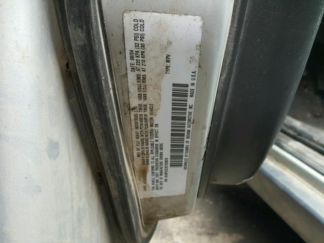 4S4BP62C357328876 - 2005 SUBARU LEGACY OUT SILVER photo 10