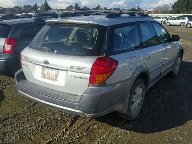 4S4BP62C357328876 - 2005 SUBARU LEGACY OUT SILVER photo 4