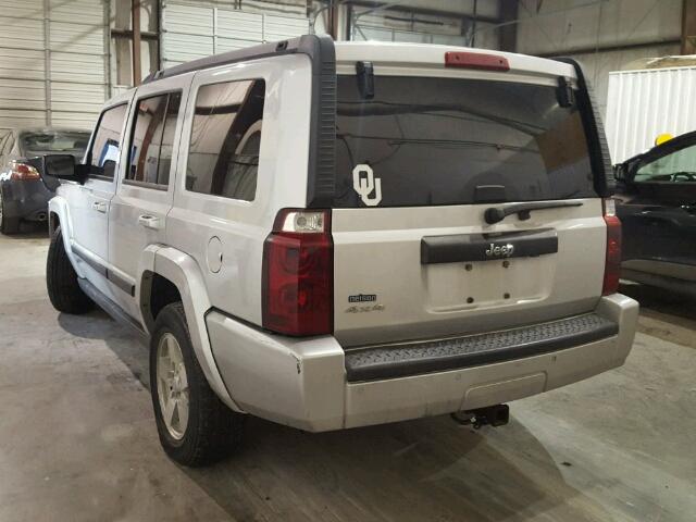1J8HG48K67C653672 - 2007 JEEP COMMANDER SILVER photo 3
