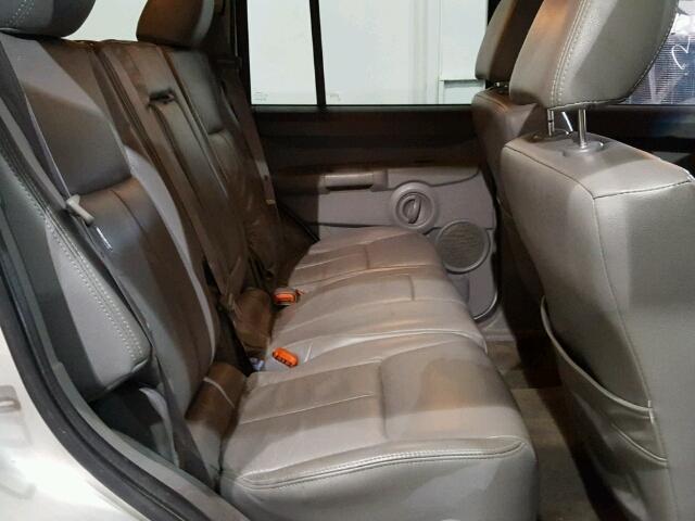 1J8HG48K67C653672 - 2007 JEEP COMMANDER SILVER photo 6