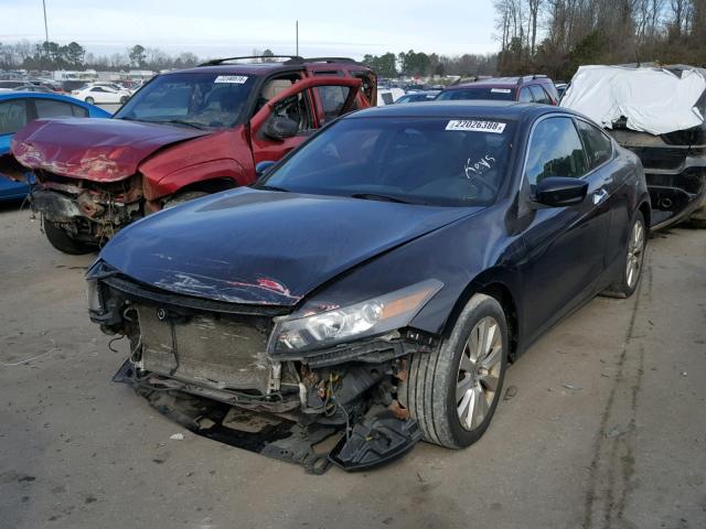 1HGCS22828A004337 - 2008 HONDA ACCORD EXL BLACK photo 2