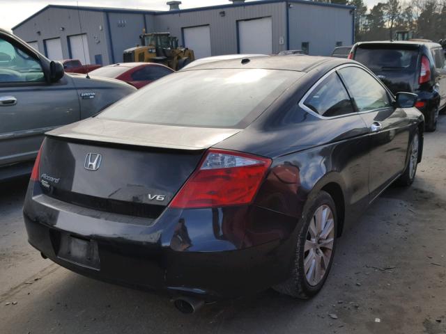 1HGCS22828A004337 - 2008 HONDA ACCORD EXL BLACK photo 4