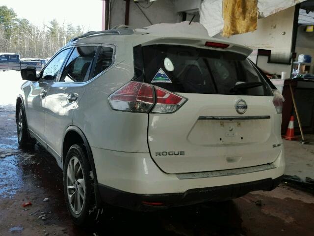 5N1AT2MV0FC852073 - 2015 NISSAN ROGUE S WHITE photo 3