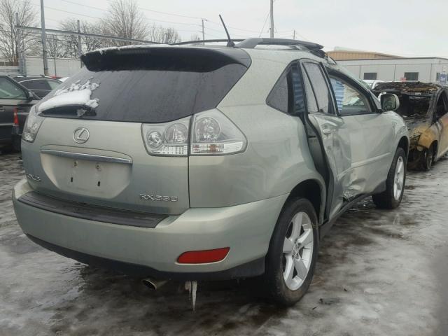 JTJHA31U340059436 - 2004 LEXUS RX 330 SILVER photo 4