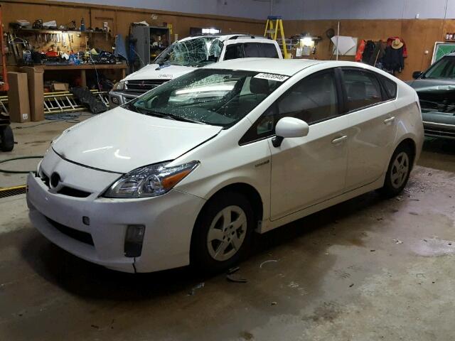 JTDKN3DU0A0045790 - 2010 TOYOTA PRIUS WHITE photo 2