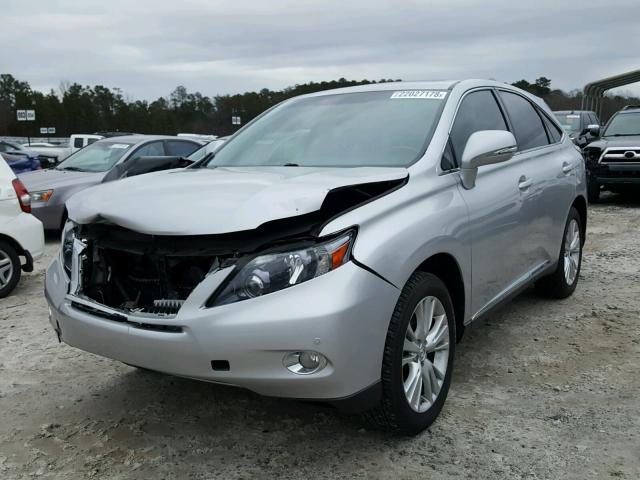 JTJZB1BA2A2001151 - 2010 LEXUS RX 450 SILVER photo 2