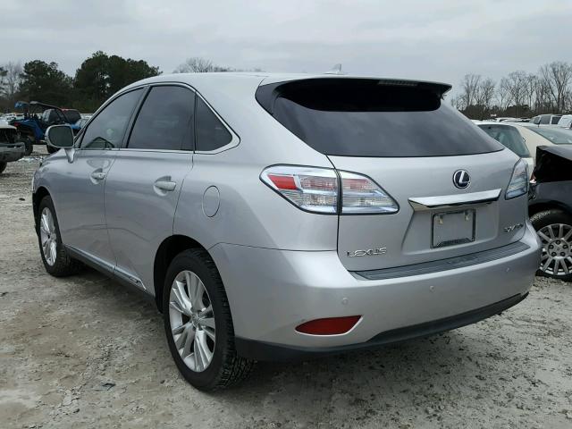 JTJZB1BA2A2001151 - 2010 LEXUS RX 450 SILVER photo 3