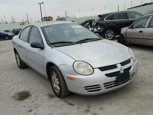 1B3ES56C75D148954 - 2005 DODGE NEON SXT SILVER photo 1