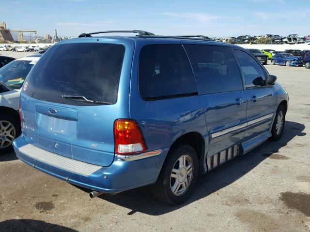 2FMZA52412BA90998 - 2002 FORD WINDSTAR S BLUE photo 4