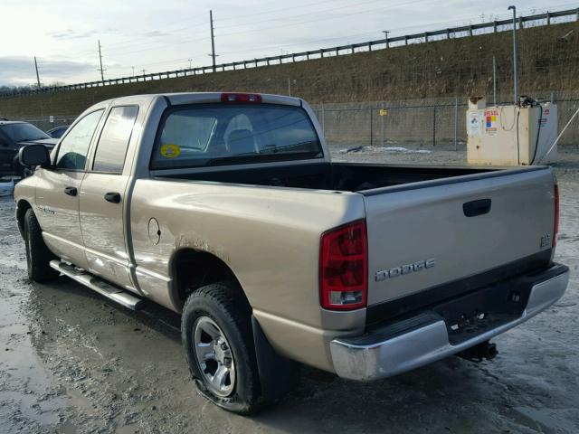 1D7HA18D63J667768 - 2003 DODGE RAM 1500 S TAN photo 3