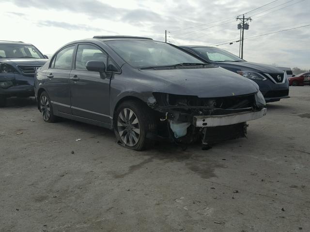 2HGFA16959H340922 - 2009 HONDA CIVIC EXL SILVER photo 1