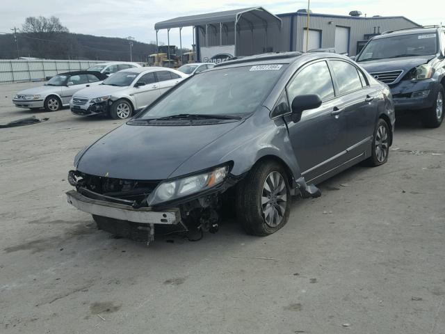 2HGFA16959H340922 - 2009 HONDA CIVIC EXL SILVER photo 2
