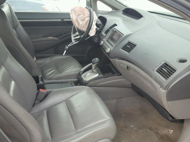 2HGFA16959H340922 - 2009 HONDA CIVIC EXL SILVER photo 5