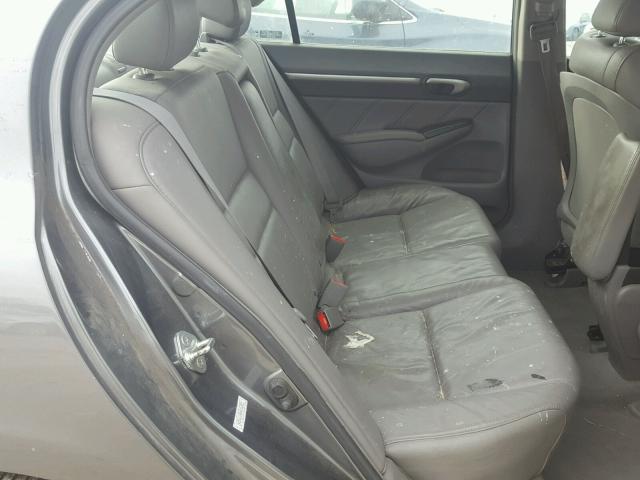 2HGFA16959H340922 - 2009 HONDA CIVIC EXL SILVER photo 6