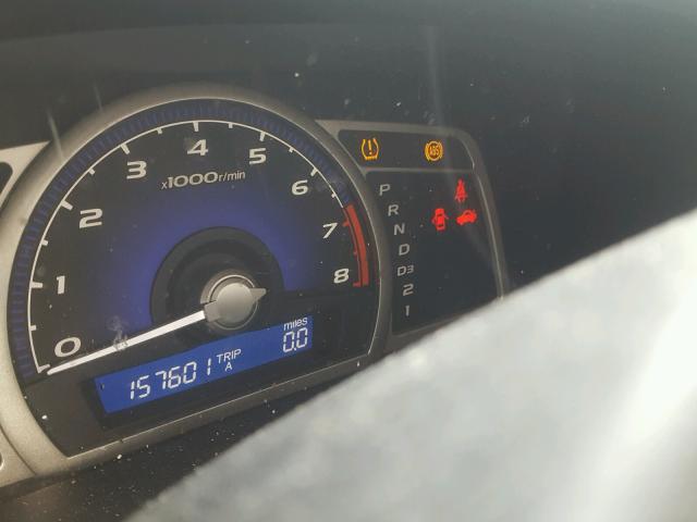 2HGFA16959H340922 - 2009 HONDA CIVIC EXL SILVER photo 8